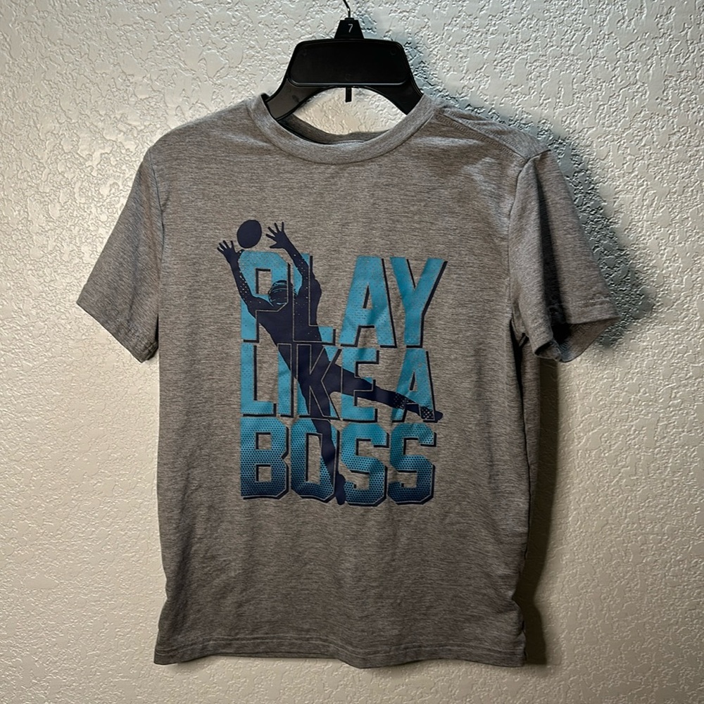 Grey football shirt